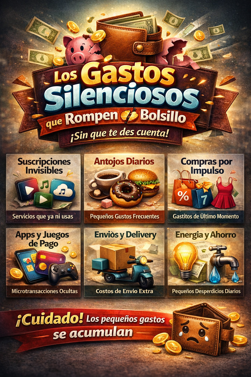 Los gastos silenciosos que rompen tu bolsillo sin que te des cuenta