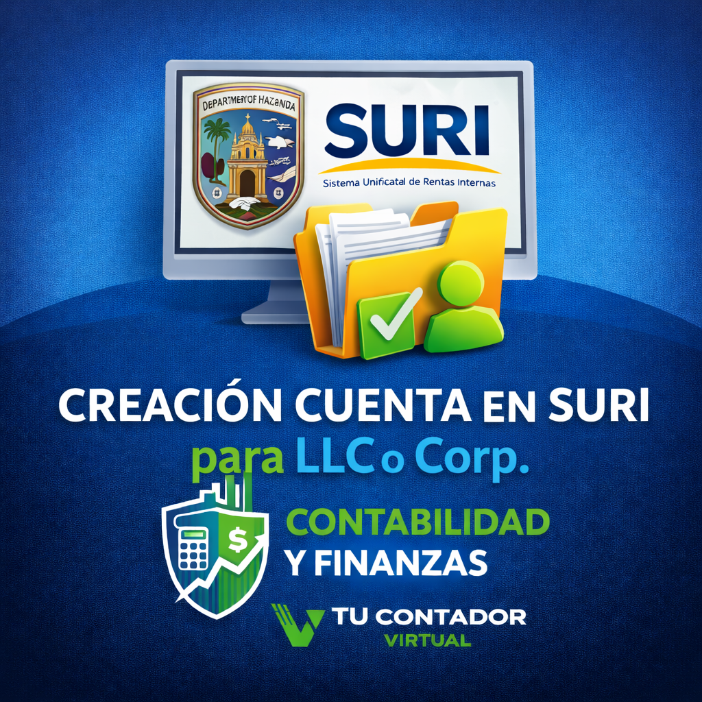 Creacion Cuenta en SURI para LLC o Corp.