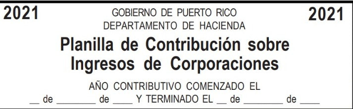 Planilla 2021 Corporativa & LLC – Tu Contador Virtual PR